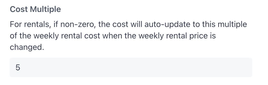 Cost Multiple