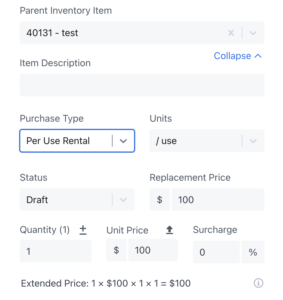 Per Use Pricing