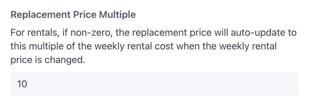 Replacement Price Multiple
