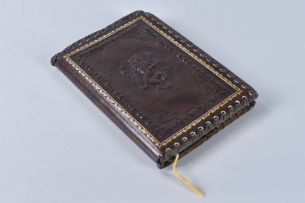 main photo of Leather Bound Journal with Lion Motif