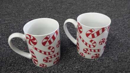 main photo of Coffee mugs with candy canes