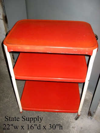 main photo of cart metal red