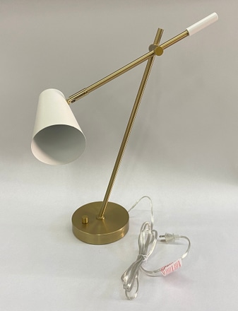 main photo of Gold Adjustable Arm Desk Lamp