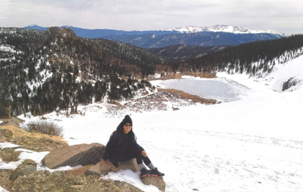 main photo of Cleared snapshot:  mountain hiker in the snow