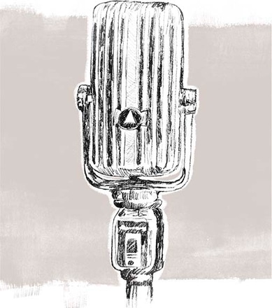 main photo of monochrome microphone iv