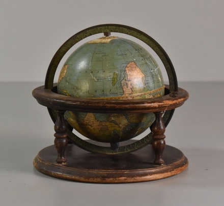 main photo of Globe on Turned Wood Stand