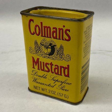 main photo of Vintage Yellow Mustard Can