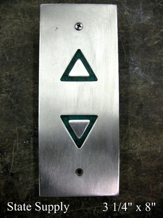 main photo of elevator up-down indicator aluminum triangles