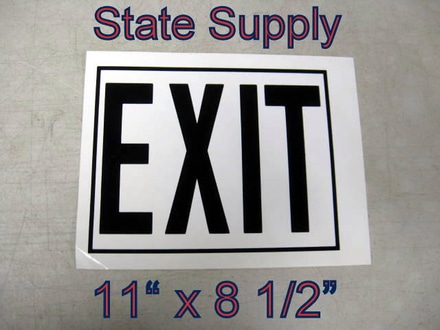 main photo of sign Exit paper