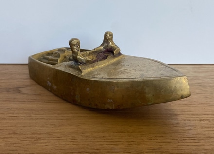 main photo of Brass Boat Sculpture