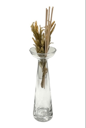main photo of Vase; glass, conical shape, flared lip,