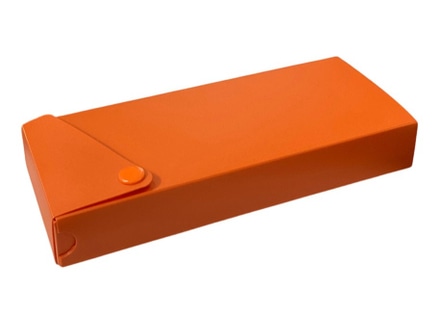 main photo of Pencil Case, Orange; Button Closure