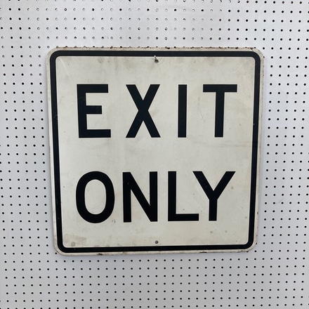 main photo of Exit Only Sign