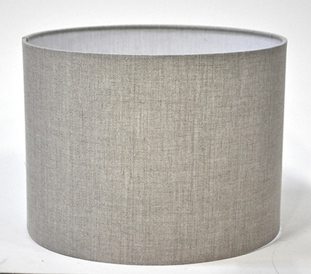main photo of Lamp Shade; oatmeal, straight drum, not finial adaptable