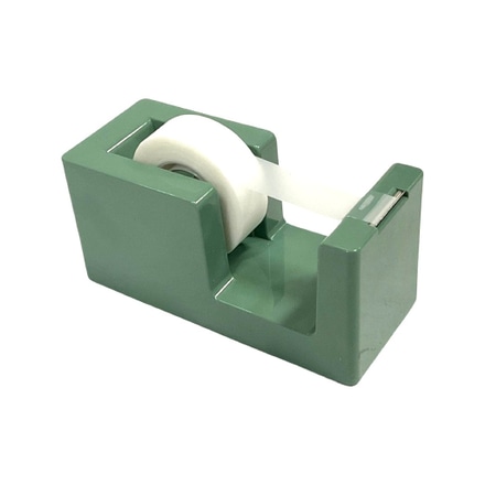 main photo of Tape Dispenser; Sage Green, glossy, includes frosted roll of