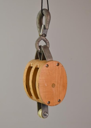 main photo of Wood Rope Pulley w/ Hook