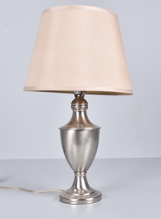 main photo of Silver Urn Shaped Table Lamp w/ Parchment Shade