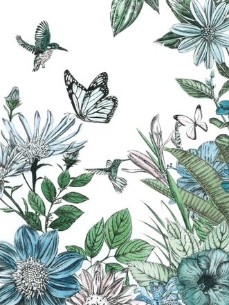 main photo of Butterflies and Flowers IV