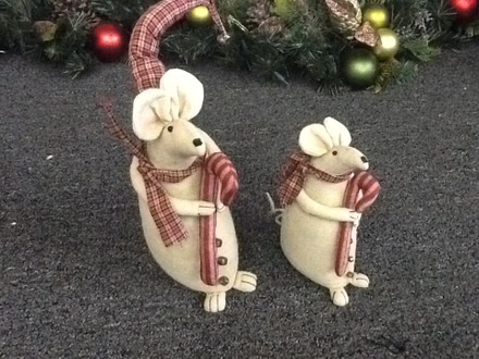 main photo of Mouse Characters with candy canes and Hat