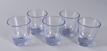 main photo of Set of Five (5) Plastic Shot Glasses