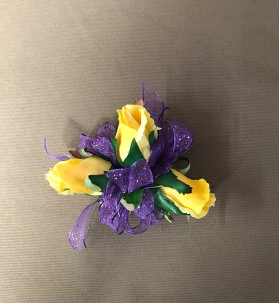 main photo of Yellow and Purple Corsage