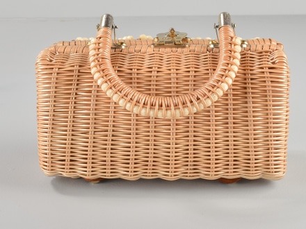 main photo of Wicker Purse with Beads