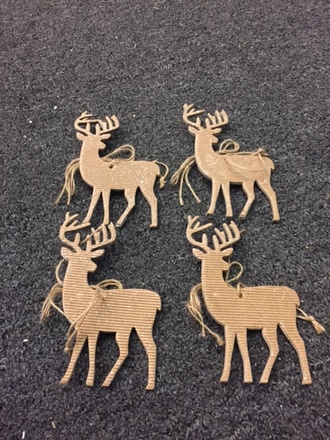 main photo of 6" reindeer ornaments