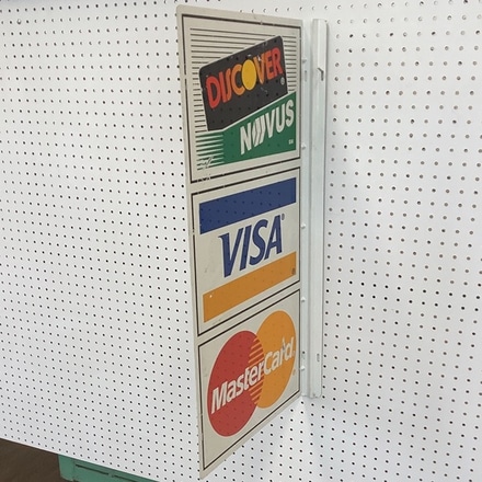 main photo of Credit Card Display Sign
