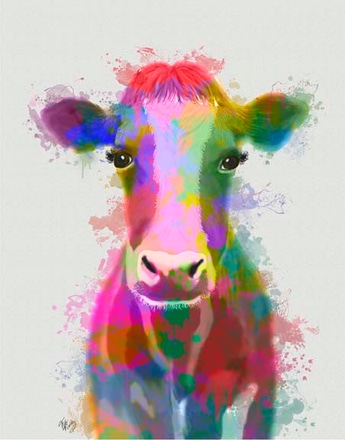 main photo of rainbow splash cow
