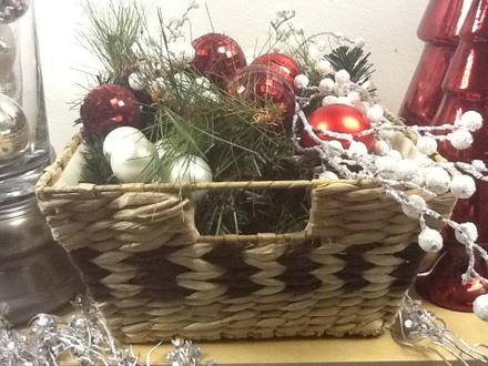 main photo of Holiday Basket 12" x 8"