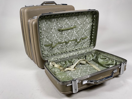 main photo of Suitcase - Vintage, Beige, Set of 3
