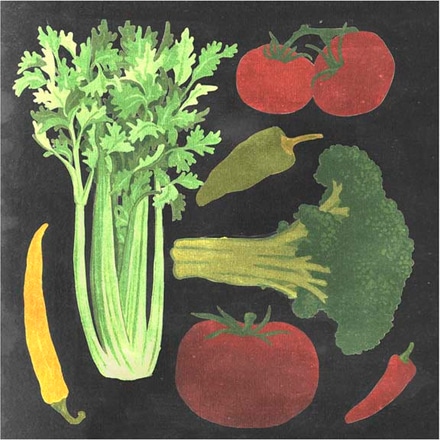 main photo of blackboard veggies iii