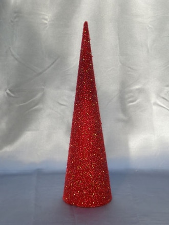 main photo of Cone Tree, Red w gold. 24"