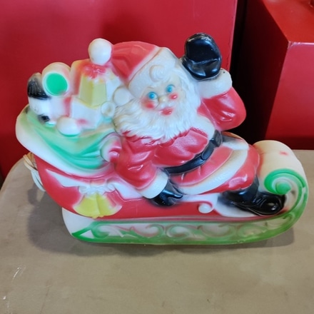 main photo of Small Vintage Blow Mold Santa