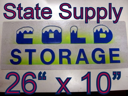 main photo of sign dry cleaning laundromat plastic raised letters Cold Storage