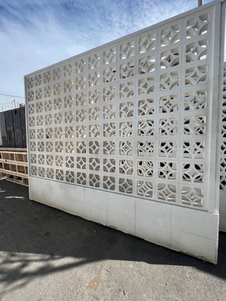 main photo of Patterned Breeze Block Foam Wall 12’6”1/2 x 10’1”1/2
