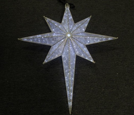 main photo of Tree Top Star w Cold White LED Lights