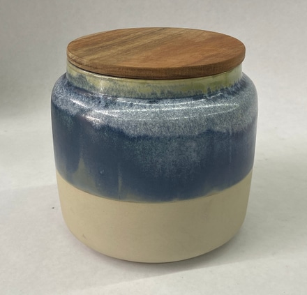 main photo of Ceramic Jar, Blue & White