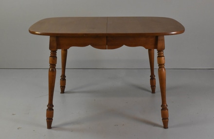 main photo of Wood Kitchen Table with Turned legs
