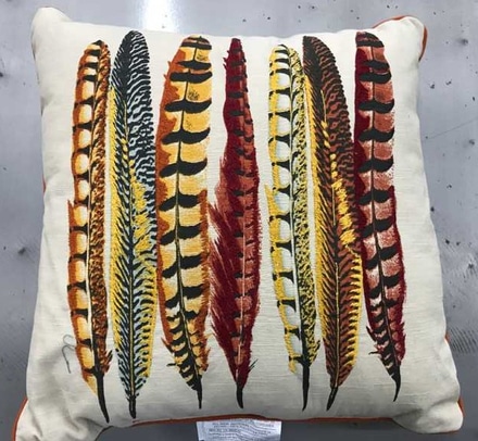 main photo of Feather Pattern Throw Pillow