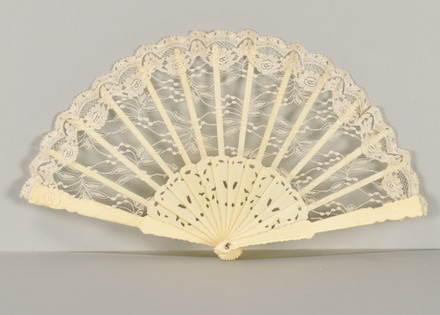main photo of Plastic Staves & Lace Hand Fan