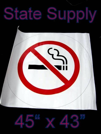 main photo of sign No Smoking symbol vinyl