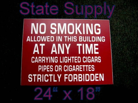 main photo of sign building No Smoking Allowed in This Building form