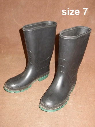 main photo of boots rubber black size 7