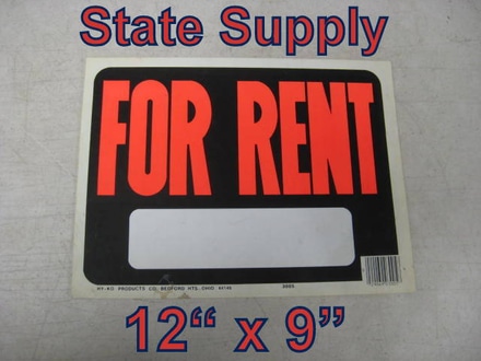 main photo of sign realty For Rent plastic 2