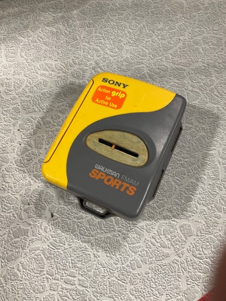 main photo of SONY am/fm sports Walkman yellow