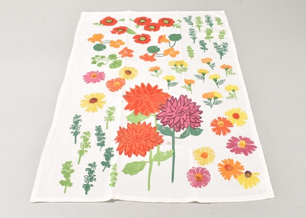 main photo of Hand Painted Floral Kitchen Towel
