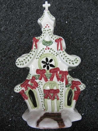 main photo of Holiday Church, Tea Light Holder, Porcelain