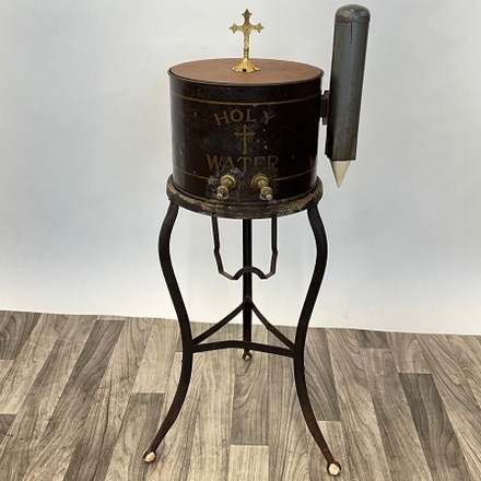 main photo of Distressed Holy Water Dispenser