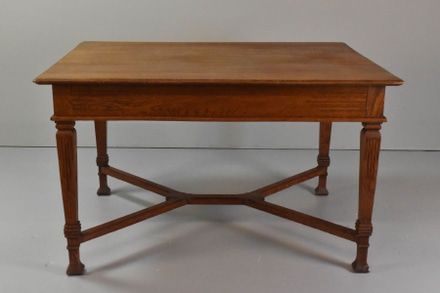 main photo of Dining Table; Square fluted legs